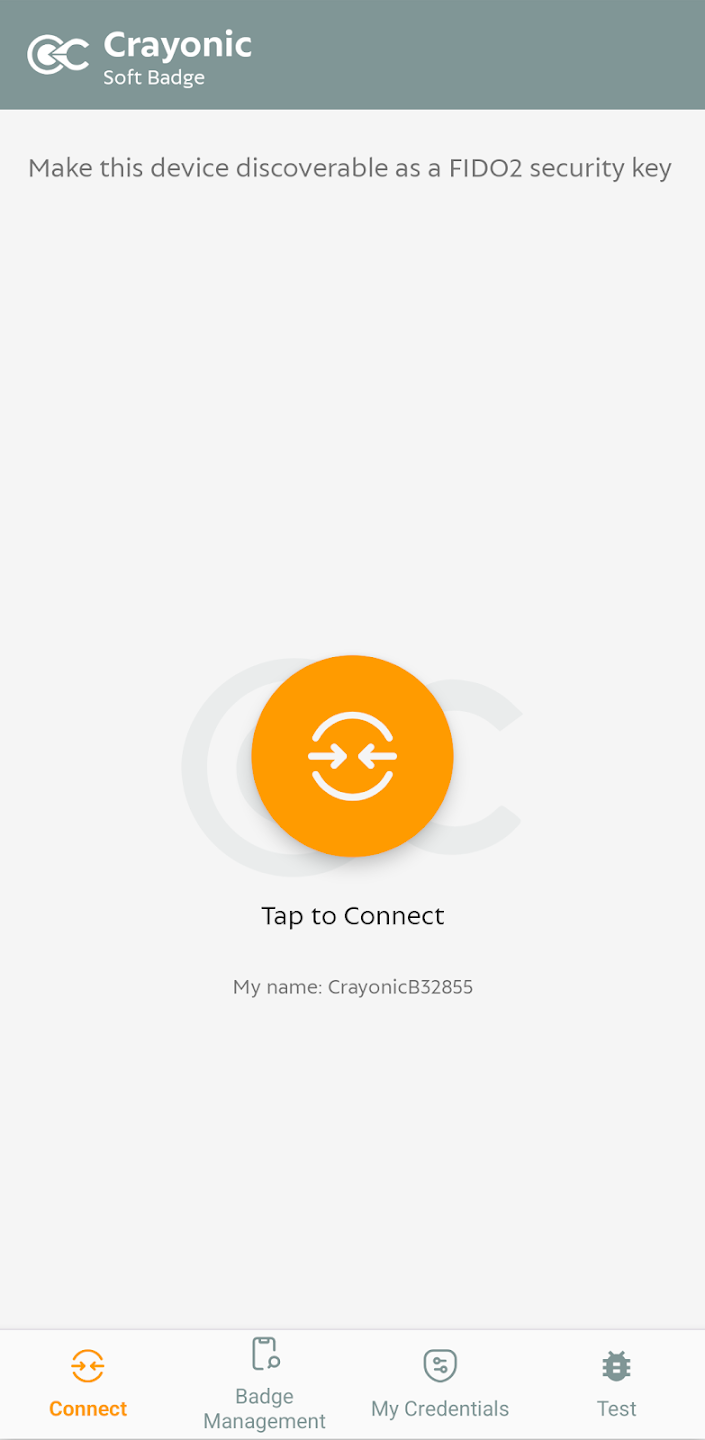 Crayonic Mobile Wallet Screenshot 1