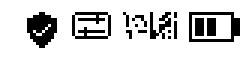 Status bar with an outlined tunnel icon